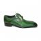 Duca Di Matiste "Spada" Green Genuine Italian Calf Leather Lace-Up Dress Shoes.